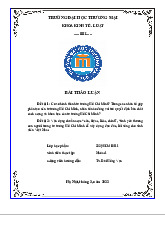 Cơ sở hình thành tư tưởng Hồ Chí Minh? | Bài thảo luận tư tưởng Hồ Chí Minh