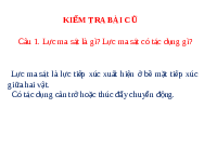 Giáo án điện tử Khoa học tự nhiên 6 bài 45 Kết nối tri thức : Lực cản của nước