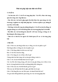 Soạn bài Phải coi luật pháp như khí trời để thở | Văn 11 Cánh diều