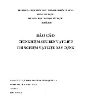 Đề cương môn thí nghiệm sức bền vật liệu- Trường Đại học bách khoa - Đại học đà nẵng.
