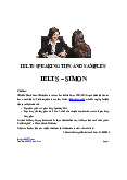 Ielts Speaking Tips and samples - Ielts Smion | Tài liệu tham khảo Tiếng Anh ( TA8 ISW) | Đại học Hoa Sen