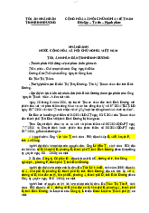 Bản án lao động - Pháp luật đại cương | Trường Đại học Bách khoa Thành phố Hồ Chí Minh