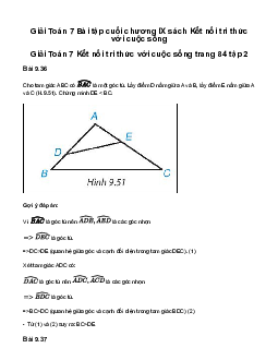 Giải Toán 7 Bài tập cuối chương IX - Kết nối tri thức với cuộc sống