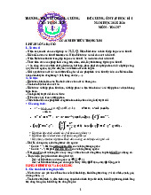 Đề cương học kì 1 Toán 7 năm 2025 – 2026 trường THCS Lê Quang Cường – TP HCM