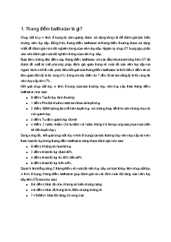 Thang điểm Balthazar trong viêm tụy cấp