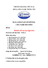 Báo cáo bài tập lớn về Thiết kế website hỗ trợ học lập trình môn Công nghệ phần mềm | Trường Đại học Thủy Lợi