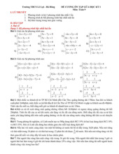 Đề cương giữa học kỳ 1 Toán 9 năm 2025 – 2026 trường THCS Lê Lợi – Hà Nội