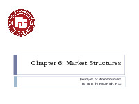 Chapter 6 The Market Structures | Bài giảng kinh tế học vi mô