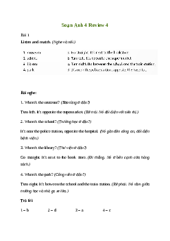 Giải Tiếng Anh lớp 4 Review 4 | Family and Friends