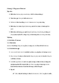 Marketing trực tuyến | Giáo án Marketing | Trường Cao đẳng thực hành FPT