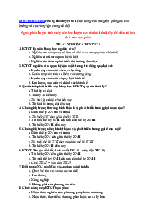 Câu hỏi trắc nghiệm lý thuyết - Kinh tế chính trị Mác-Lênin | Trường Đại học Công nghệ, Đại học Quốc gia Hà Nội