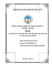 Các nhân tố ảnh hưởng đến hành vi tiêu dùng thời trang nhanh của sinh viên trên địa bàn Hà Nội | Bài tập cá nhân môn Quản trị nhân lực
