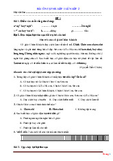 20 Đề Tiếng Việt Ôn Tập Hè Lớp 1 Lên 2