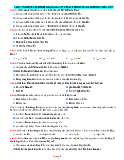 TOP 50 Câu Trắc Nghiệm Xác Định Các Đại Lượng Đặc Trưng Của Dao Động Điều Hòa