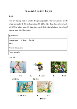 Giải Tiếng Anh 6 Unit 12: Project | Global Success