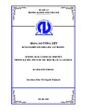 Báo cáo tổng kết đề tài nghiên cứu khoa học cấp trường | Học viện Hành chính Quốc gia