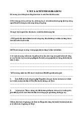 Tổng hợp bài tập reading môn tiếng ánh cơ bản 2 | Học viện tài chính