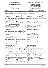 Đề kiểm tra lần 1 Toán 11 năm 2024 – 2025 trường THPT Quang Hà – Vĩnh Phúc