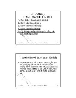 Chương 3 Cấu trúc dữ liệu và giải thuật | Công nghệ phần mềm | Học viện Nông nghiệp Việt Nam