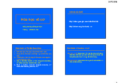 Hóa học vô cơ | Bài giảng môn Hóa vôn cơ | Đại học Bách khoa hà nội