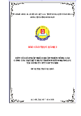 Báo cáo thực hành 2 - Phân tích báo cáo tài chính | Trường Đại Học Công Đoàn