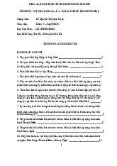 Tổng hợp câu hỏi bài tập môn Sáp nhập, mua lại và tái cấu trúc doanh nghiệp | Trường Đại học Kinh tế Thành phố Hồ Chí Minh