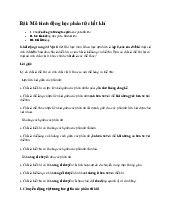 Giải SGK Vật lí 12 Kết nối tri thức Bài 8: Mô hình động học phân tử chất khí