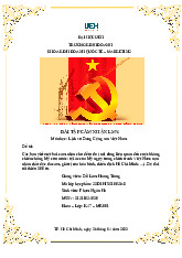 Cảm Nhận Về Thảm Họa Chất Độc Da Cam | Lịch sử đảng | Trường Đại học Kinh tế Thành phố Hồ Chí Minh