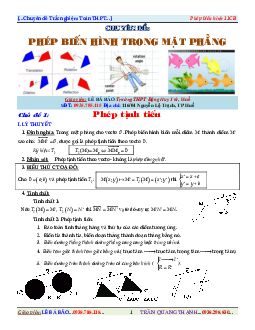 Phép tịnh tiến – Lê Bá Bảo, Trần Quang Thạnh