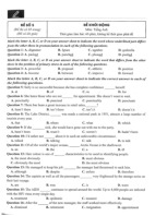 Trắc nghiệm môn Tiếng Anh đề số 5