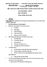 Đề cương trắc nghiệm ôn thi môn kinh tế vi mô