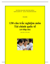 30 câu trắc nghiệm môn Tài chính quốc tế (có đáp án)