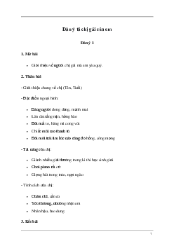 Tả chị gái yêu quý của em | Tập làm văn lớp 5