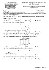 Đề giữa học kỳ 1 Toán 12 năm 2025 – 2026 trường THPT Lê Quý Đôn – Ninh Bình