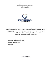 Phương pháp học tập kết hợp và vận dụng vào học ngoại ngữ | Bài tập lớn học phần Phương pháp học tập và nghiên cứu khoa học | Trường Đại học Phenikaa