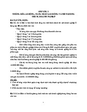 Bài tập chương 3 môn nguyên lý thống kê | Đại học Kinh tế kỹ thuật công nghiệp