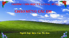 Giáo án điện tử Toán học 1 bài 77 Vì sự bình đẳng: Đồng hồ