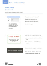 Reading and Writing Test Môn English A2 | Đại học Sư Phạm Hà Nội