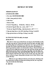 Bệnh án trẻ sơ sinh - Viêm phế quản và vàng da môn Bệnh học | Trường Đại học Kinh Doanh và Công Nghệ Hà Nội