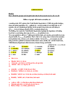 Đề thi tuyển sinh lớp 10 THPT năm học 2022-2023 môn Tiếng Anh (không chuyên) - Sở Giáo dục và Đào tạo Bình Dương có đáp án và giải thích chi tiết