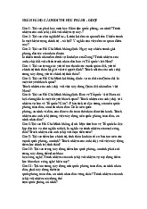 NGÂN HÀNG CÂU HỎI THI HỌC PHẦN I - GDQP 2023. Môn Giáo dục quốc phòng an ninh (GDQP) | Trường Đại học Giao thông Vận tải.