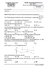 Đề thi thử tốt nghiệp THPT 2025 môn Toán Sở GD&ĐT Sóc Trăng