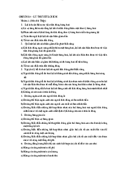 Chương 4: Lý thuyết lợi ích