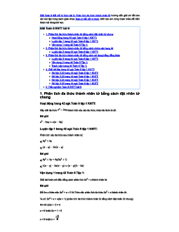 Toán 8 Kết nối tri thức bài 9