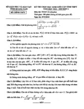 Đề HSG tỉnh Toán 10 (chuyên) năm 2024 – 2025 đợt 2 sở GD&ĐT Quảng Nam