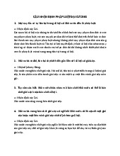 Các câu nhận định về pháp luật đại cương | Môn Pháp luật đại cương - Học viện Hành chính Quốc gia