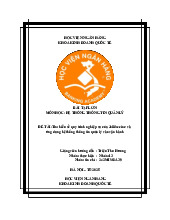Báo cáo Bài tập lớn: Tìm hiểu về quy trình nghiệp vụ của Jollibee inc môn Hệ thống thông tin quản lý | Học viện Ngân hàng