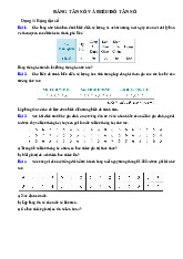 1 Bảng tần số và biểu đồ tần số