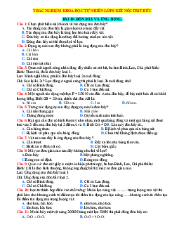 Trắc nghiệm KHTN 8 Kết nối tri thức bài 19 Đòn bẩy và ứng dụng (có đáp án)
