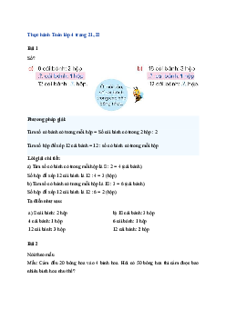 Toán lớp 4 trang 21, 22 Bài 7: Bài toán liên quan đến rút về đơn vị (tiếp theo) CTST